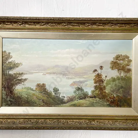 George Carrington - "View from Signal Hill" - Oil on Board