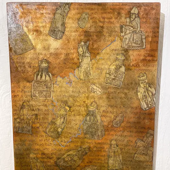 Ann Thomas Fountain - "The Great Escape" - Mixed Media on Board