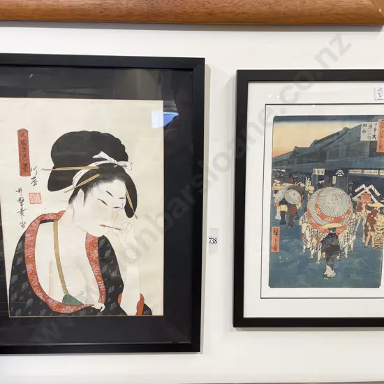 Two Assorted Japanese Prints