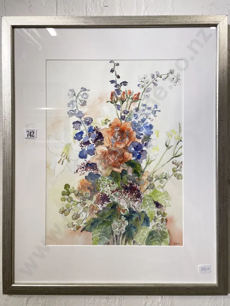 Rachel Kay MacFarlane - "Summer Flowers" - Watercolour on Paper Image 1++