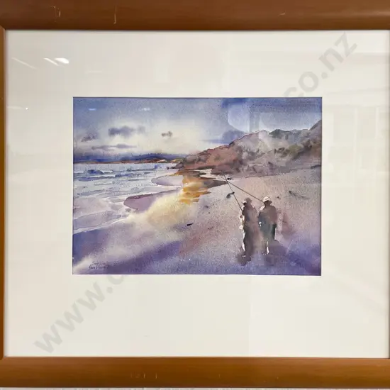Svetlana Garthwaite - "The Fishermen" - Watercolour together with Sylvia Meek Watercolour