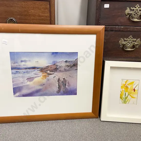 Svetlana Garthwaite - "The Fishermen" - Watercolour together with Sylvia Meek Watercolour