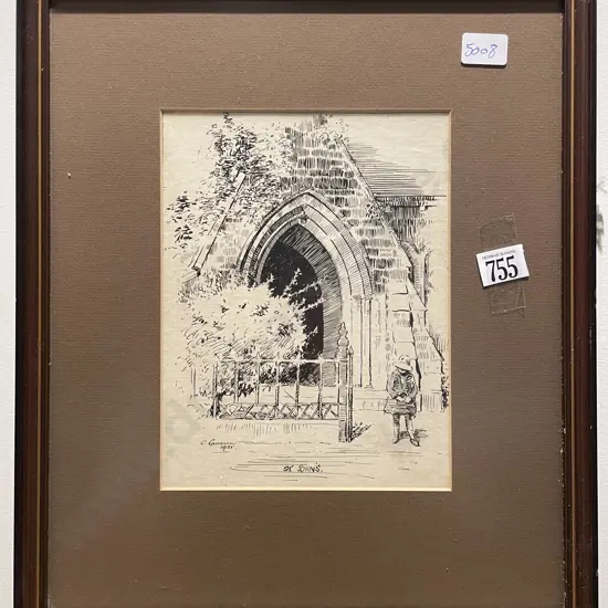 C. Laugesen - "St Johns Church Christchurch" - Print