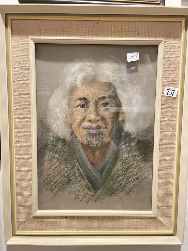 C. T. Laugesen - Portrait Study - Pastel Image 1++