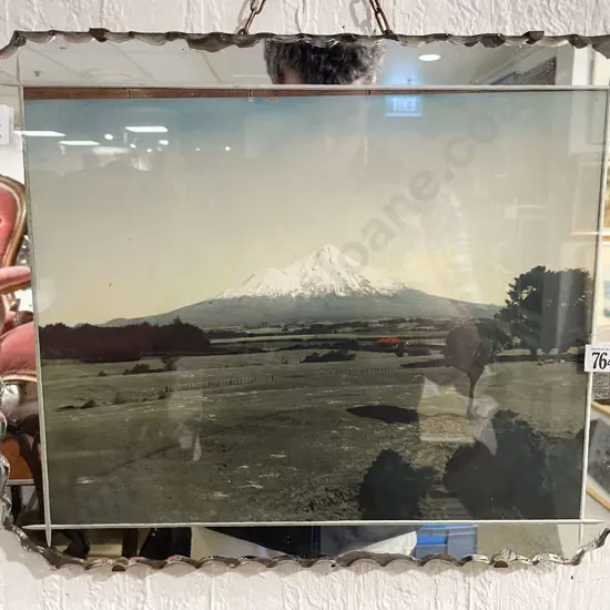 Mirror Framed Scene of Mt Taranaki