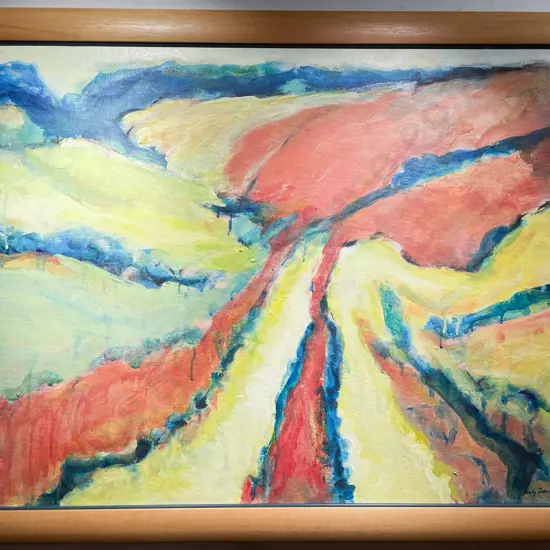 Mary Zohrab - "Nelson Vineyard" - Acrylic on Board