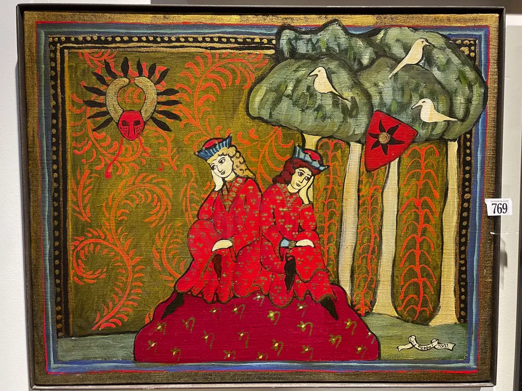 Irena Stennet - Fantasy Scene - Mixed Media on Canvas Image 1++