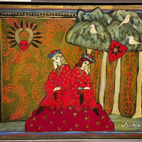 Irena Stennet - Fantasy Scene - Mixed Media on Canvas