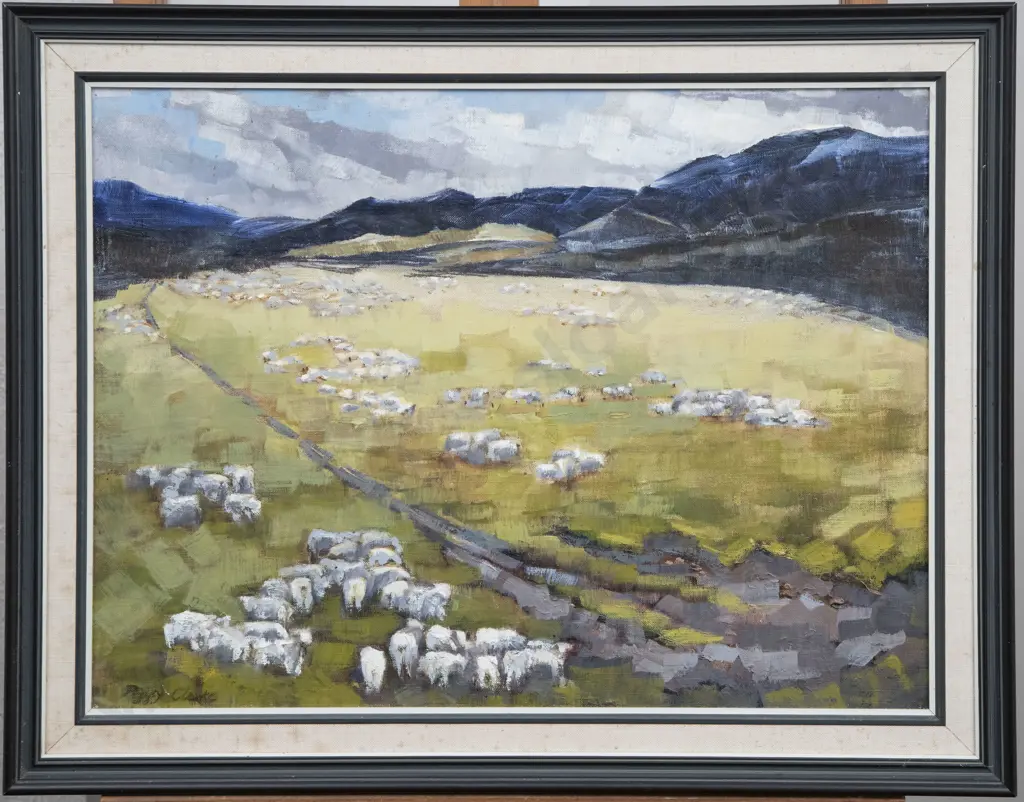 Peggy Clarke - Farm Study - Oil on Board Image 1++