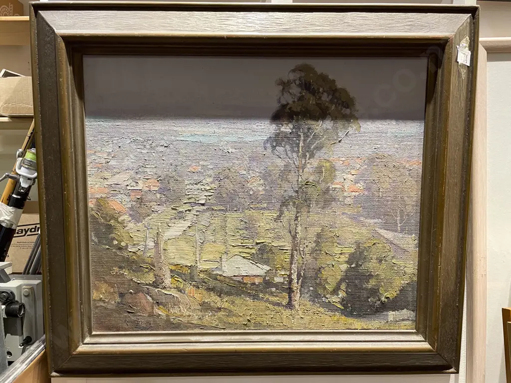Robert Johnson - "The Distant Parramatta" - Oil on Board Image 1++