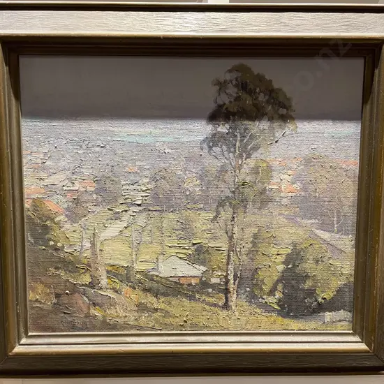 Robert Johnson - "The Distant Parramatta" - Oil on Board