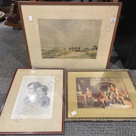 Three Assorted Vintage Prints