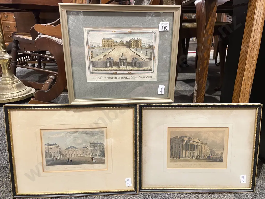 Three Vintage Historical Prints Image 1++