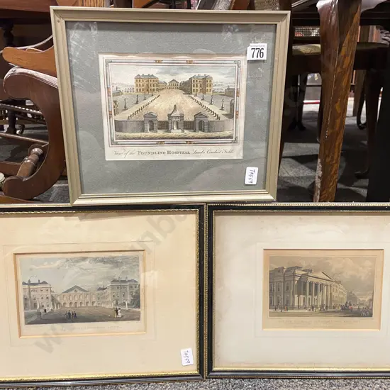Three Vintage Historical Prints