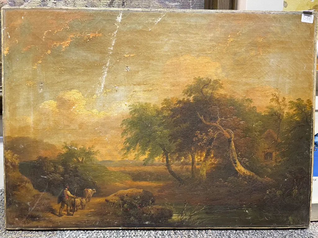 Classical Scene Printed on Canvas Image 1++