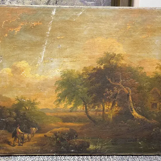 Classical Scene Printed on Canvas