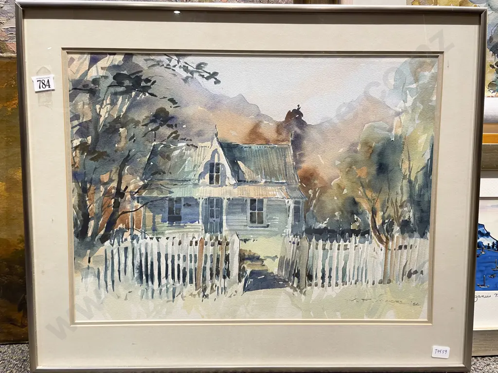 W. F. Moore - "Akaroa Memories" - Watercolour Image 1++