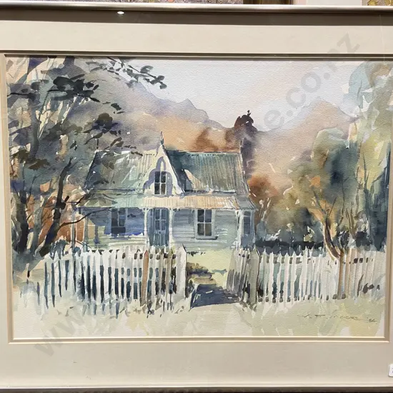 W. F. Moore - "Akaroa Memories" - Watercolour