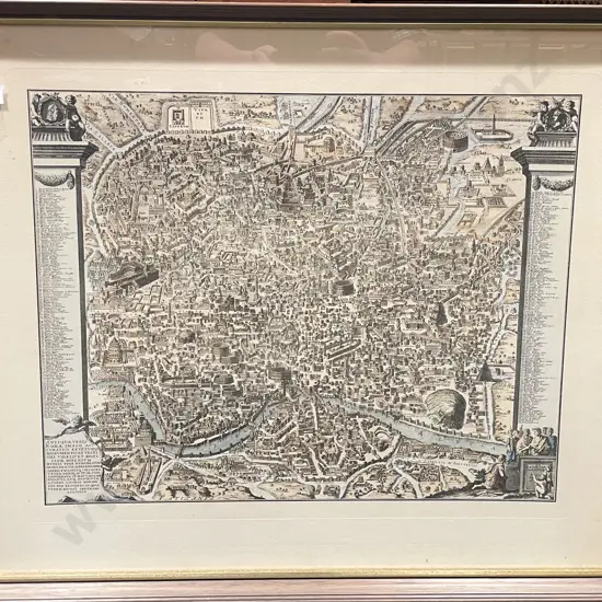 Reproduction Architectural Map of Rome