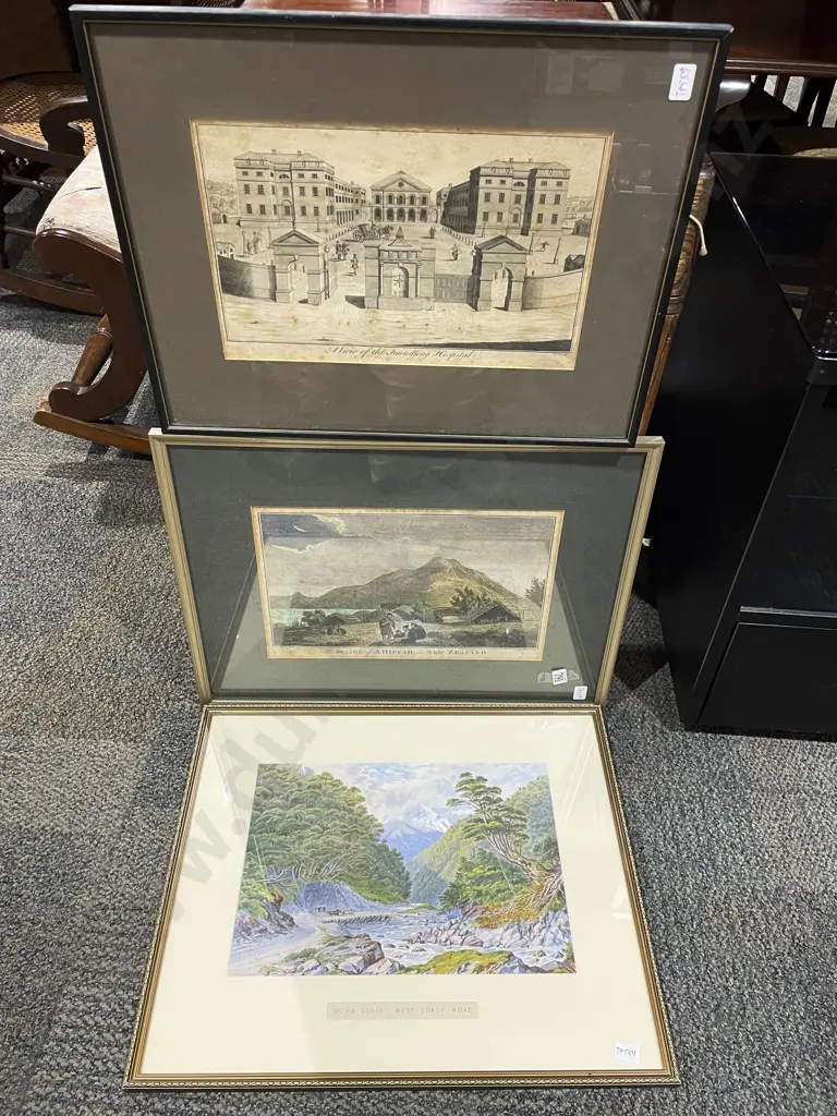 NZ Historical Print & Two Others Image 1++