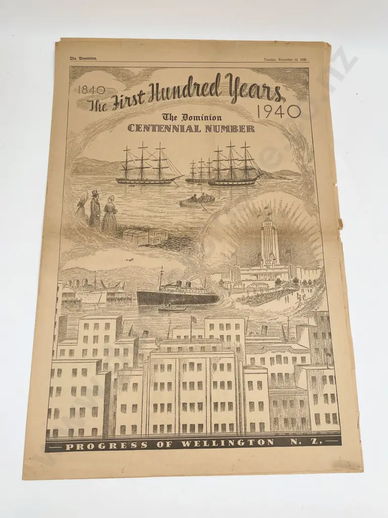 Copy of The Dominion Centennial Number Edition Tuesday November 14th 1939 Image 1++