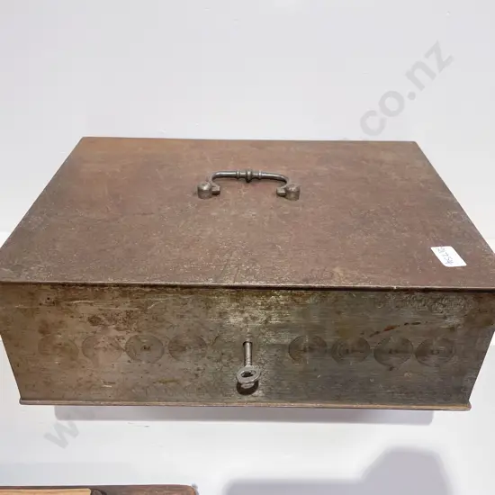 Vintage Metal Cash Box