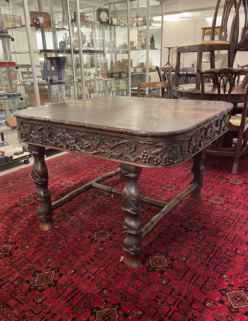 Late C19th Chinese Rosewood Centre Table Image 1++