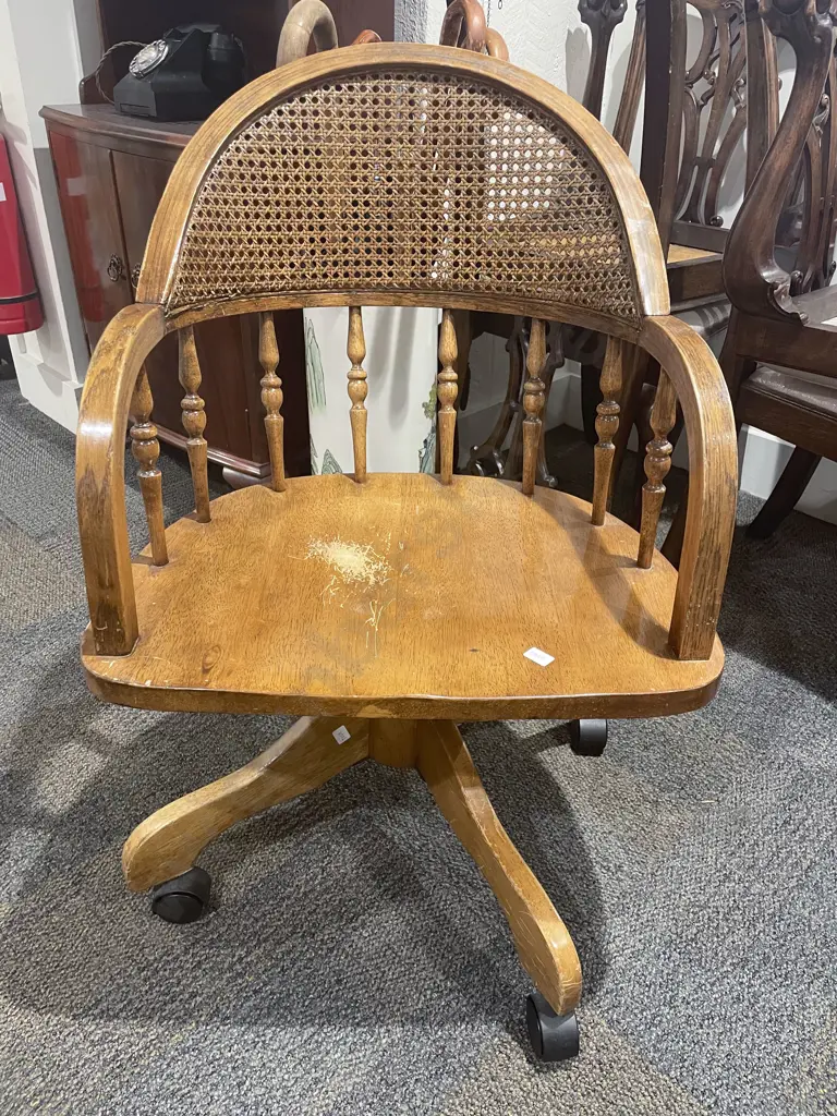 Cane & Stick Back Captains Chair Image 1++