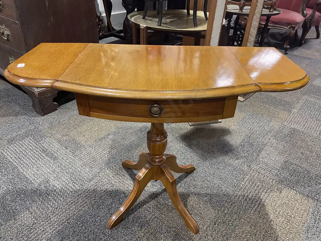 Dropside Single Drawer Occasional Table Image 1++