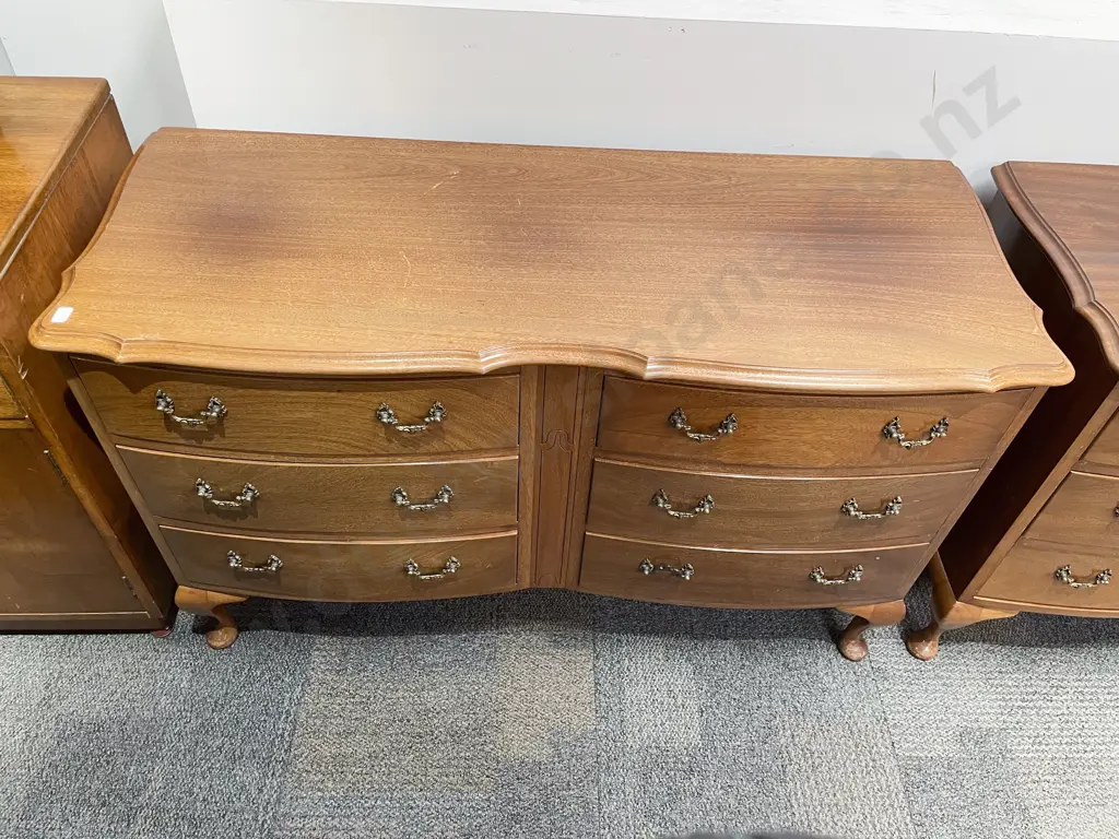 Pair of Mahogany Six Drawer Lowboys Image 1++