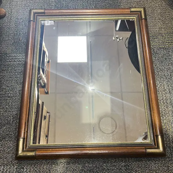 Designed Framed Rectangular Wall Mirror