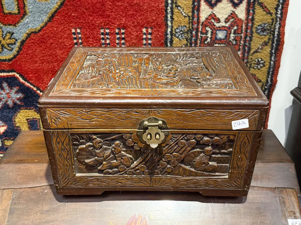 Carved Camphorwood Box Image 1++