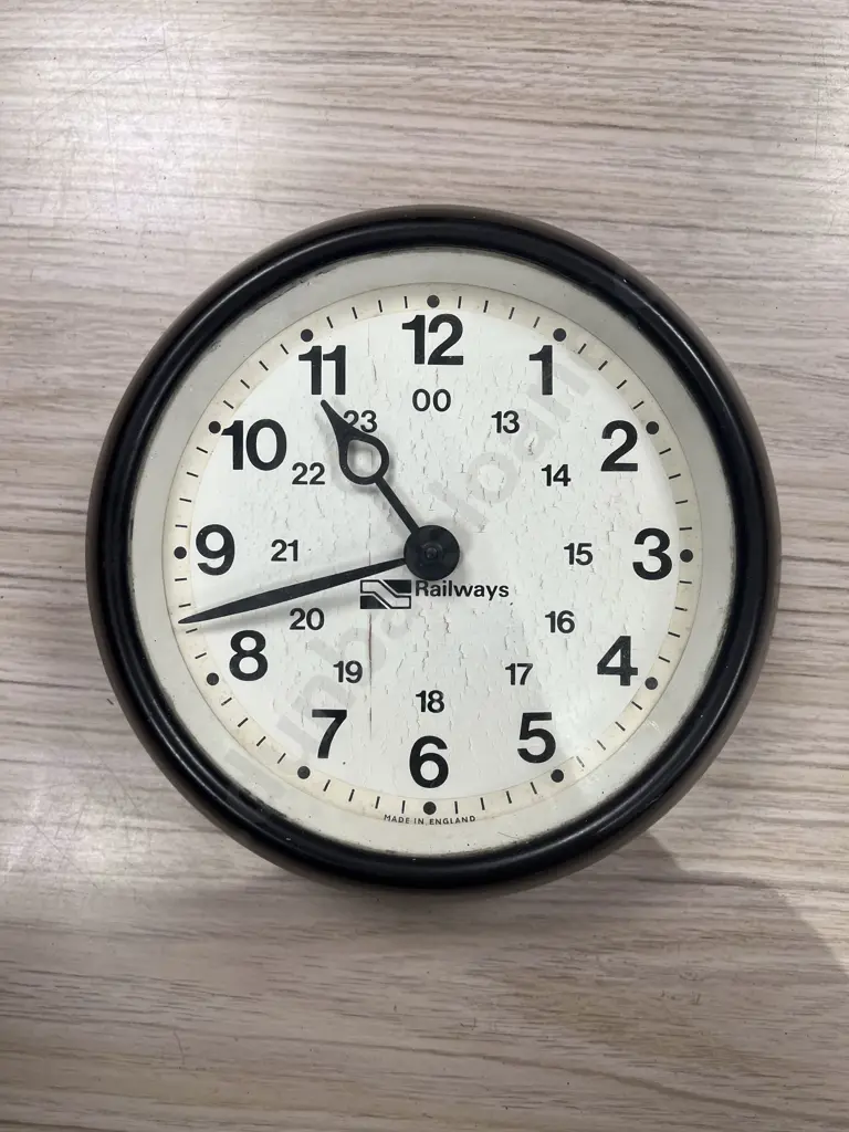 Vintage NZR Station Clock Image 1++