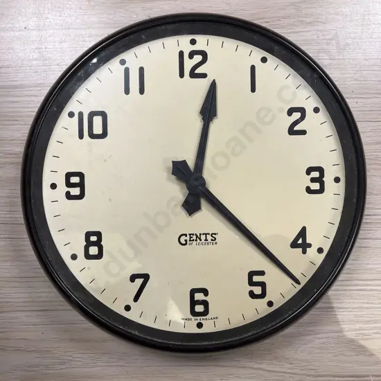 Vintage Gent's of Leicester Bakelite Station Clock
