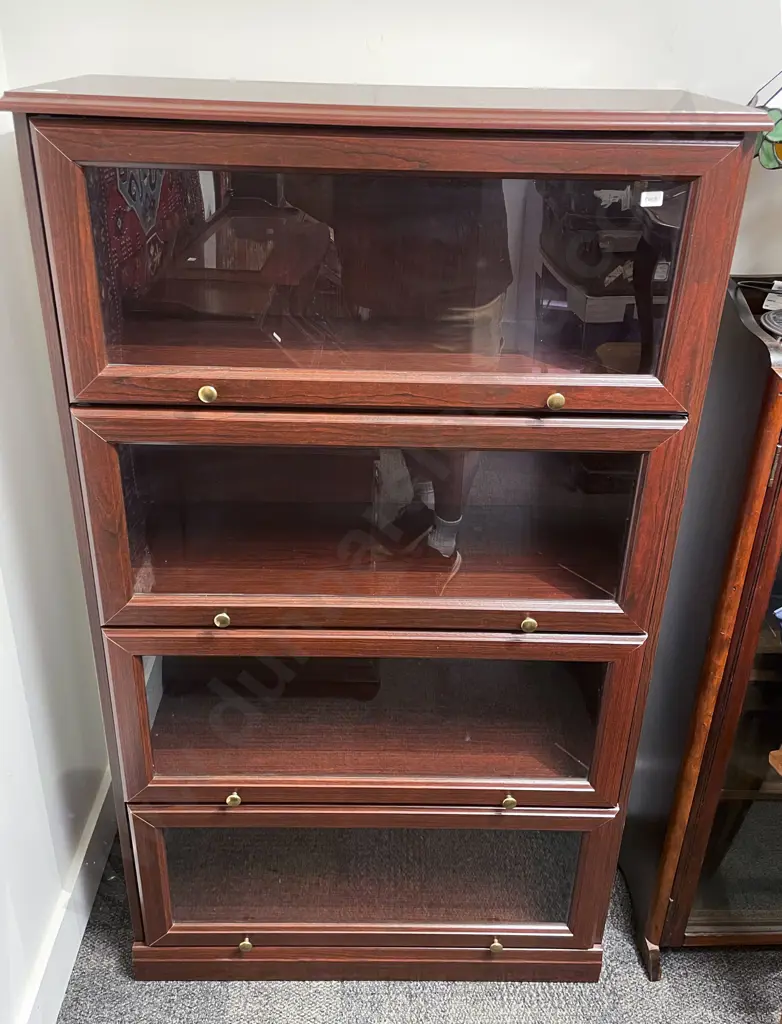 American Bookcase Style Modern Multi Glazed Door Cabinet Image 1++