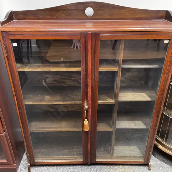 Slender Colonial Glazed Door Kauri China Cabinet