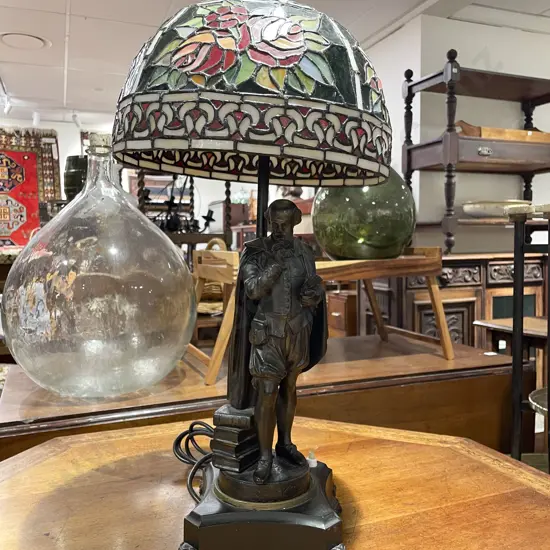 Shakespeare Table Lamp with Tiffany Style Shade