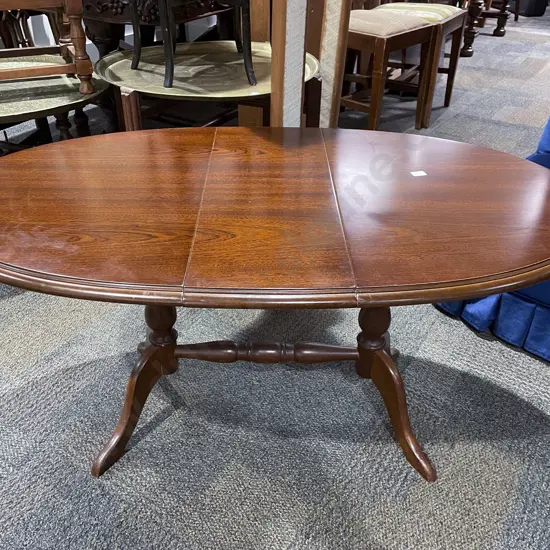 Mahogany Dropside Oval Occasional Table