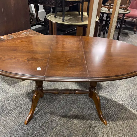 Mahogany Dropside Oval Occasional Table