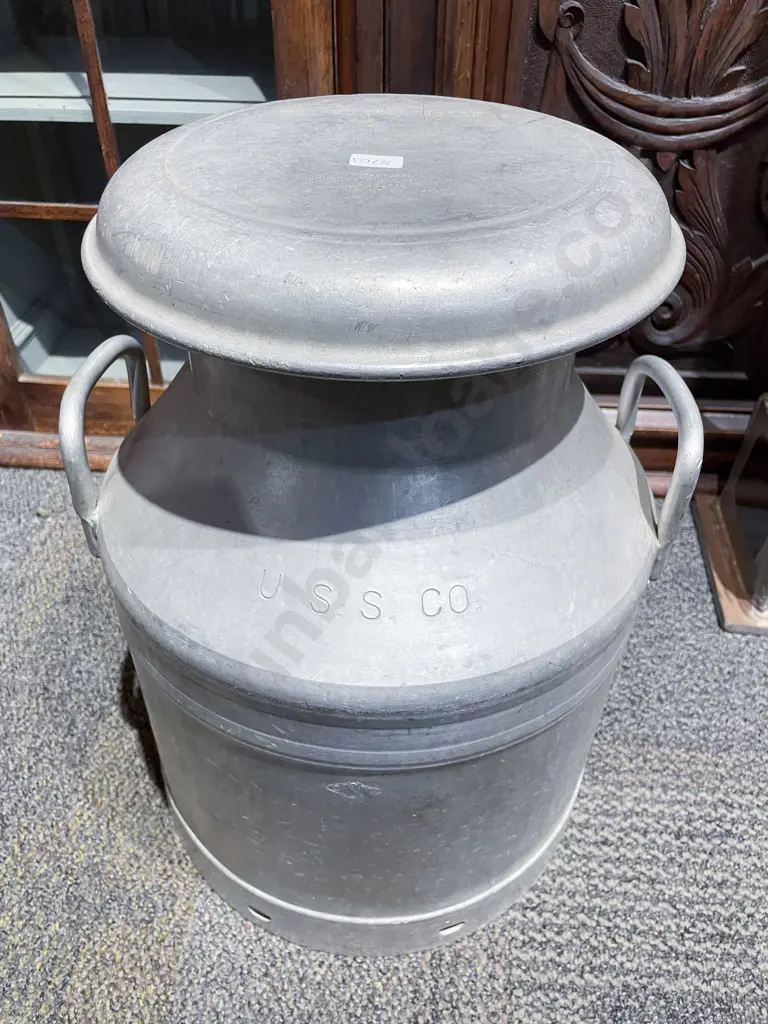 Large Vintage Milk Canister Image 1++