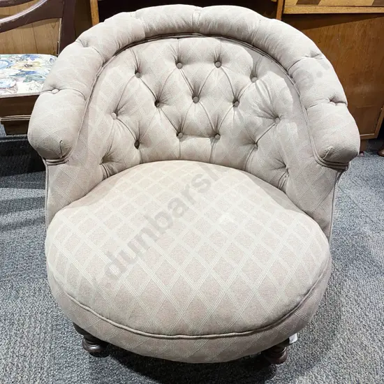 Button Back Low Tub Chair