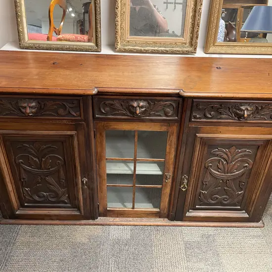 Carved Kauri Sideboard