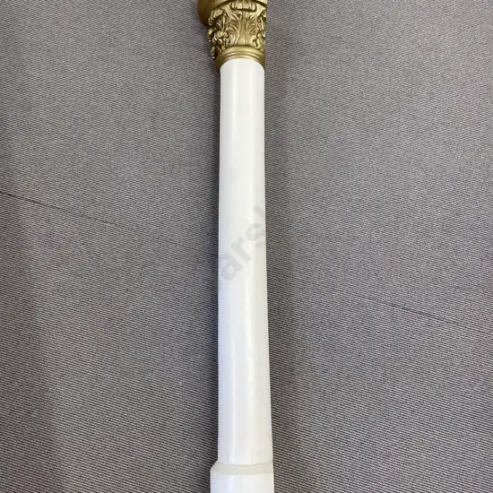 Grecian Style Wooden Column Form Corner Plant Stand