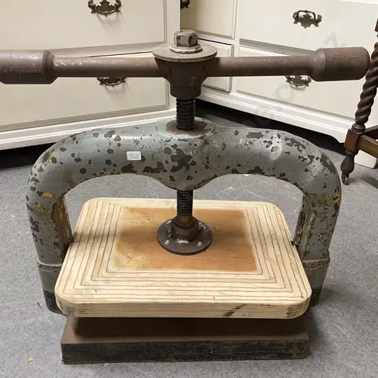 Large Heavy Vintage Book Press