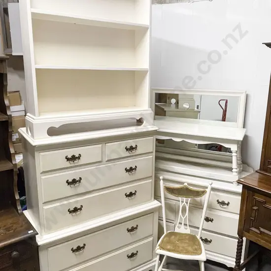 Two Pce Bedroom Suite with Three Other Associated Pieces