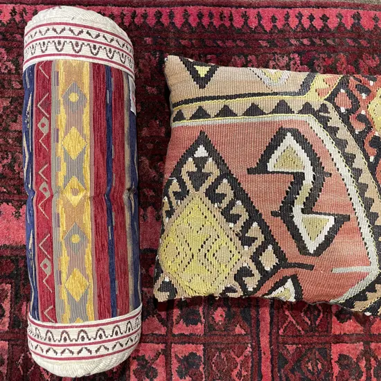 Small Kilim Cushion and Squab