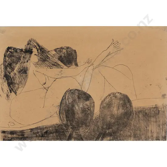 Pat Hanly - Stripper Study 4