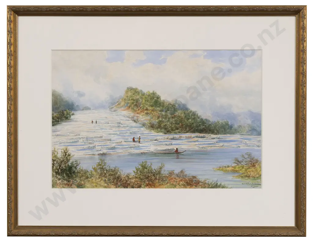 W G Baker - White Terraces Rotomahana Image 1++