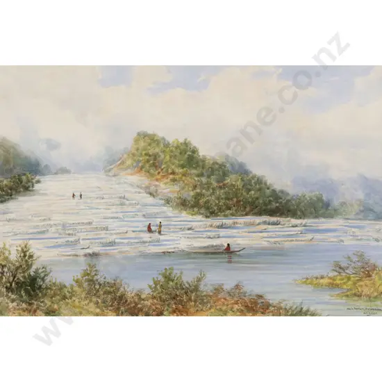 W G Baker - White Terraces Rotomahana