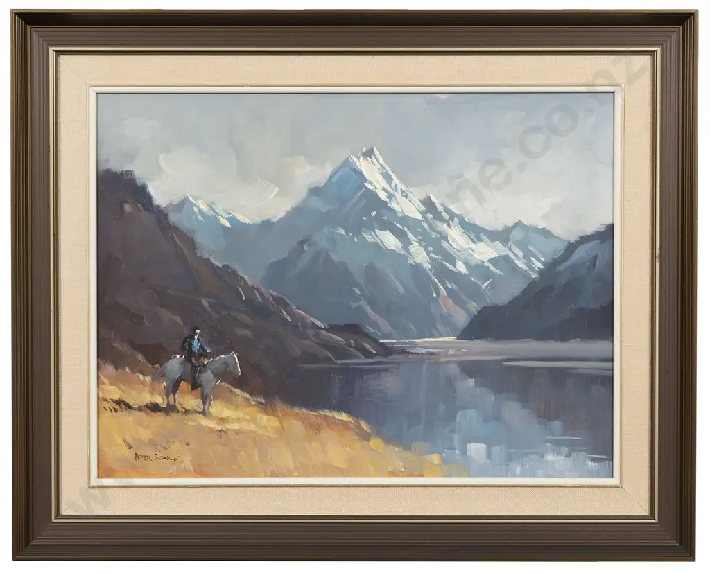 Peter Beadle - Gathering Storm - Mt Cook and Lake Pukaki Image 1++